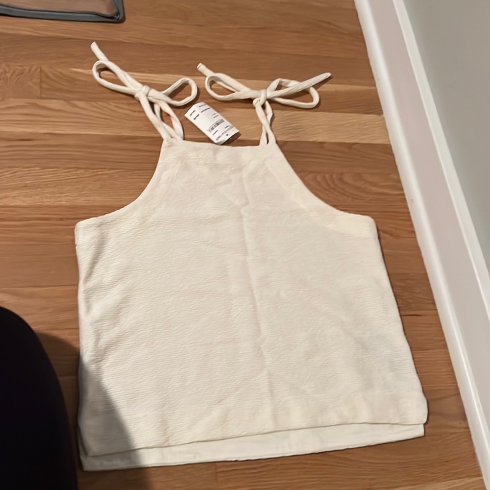 Madewell cream colored spaghetti string top